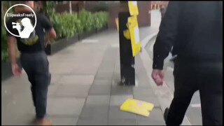 난동 부리다 테이저건맞은 난민