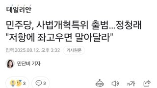 민주당, 사법개혁특위 출범…정청래 