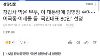 국민대표 80명이 이재명 대통령 임명장 수여