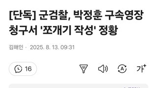 군검찰, 박정훈 구속영장 청구서 '쪼개기 작성' 정황