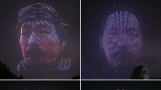 전야제에 나온 독립운동가 드론