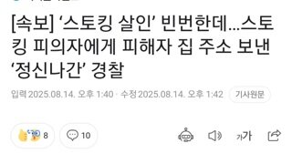 스토킹 피의자에게 피해자 주소 보낸 강서경찰서 염창지구대