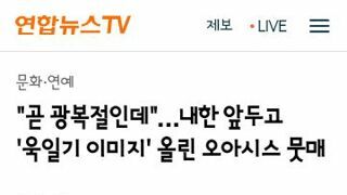 내한 앞둔 오아시스 전범기 이미지 논란