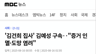 '김건희 따까리' 김예성 구속‥