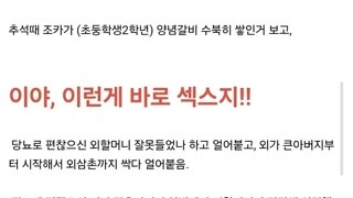 초2, 양념갈비 보고 이게 섹1스지 시전