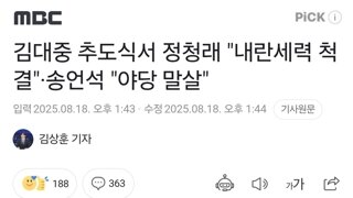김대중 추도식서 정청래 