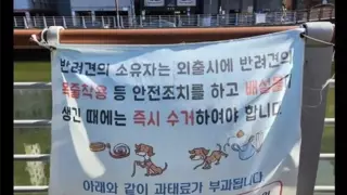 이런게 붙어있으면 망한거라는 산책로