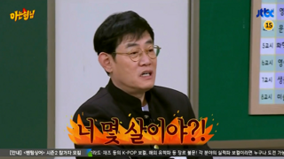 다른 나라도 싸울때 나이 물어봄?