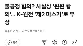 불공정 합의? 사실상 ‘윈윈 합의’… K-원전 ‘제2 마스가’로 부상