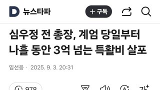 심우정 전 총장, 계엄 당일부터 나흘 동안 3억 넘는 특활비 살포
