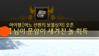 문양이 새겨진 놀 획득