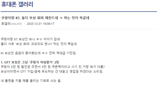 디시펌) KT와 쿠팡때문에 빡친 휴갤러