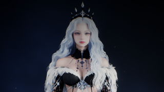 겨울 찰떡 얼음꽃 레이스 풀셋 염색