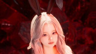 헤어 바꾼 겸 버니룩 입혔는데 귀엽네요!!!