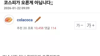 코스피가 오른게 아닙니다