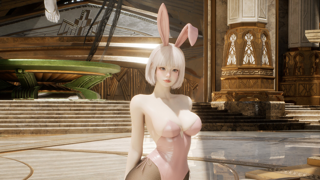 클래식 버니룩 핑크 염색 코드 공유