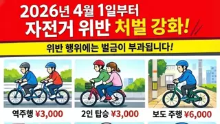 일본 자전거법 본격 시행 예정