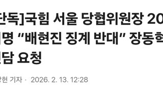 [단독]국힘 서울 당협위원장 20여명 “배현진 징계 반대” 장동혁 면담 요청
