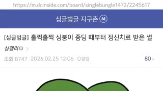 중학교때부터 정신치료받았다는 디씨인