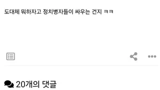 정치병자들이 별 것도 아닌 걸로 난리치는 이유