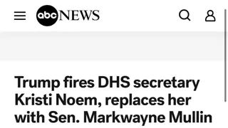 트럼프, 미 국토안보부 장관 크리스티 놈 경질.jpg