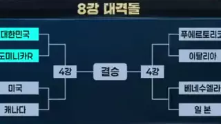 WBC 8강 대진표 확정
