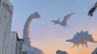 구름이 공룡같이 생겨서 사진찍어봄