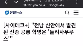 공식 학명 생긴 둘리