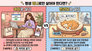 여자로 살기 vs 고양이로 살기