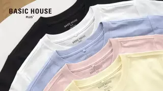 다이소X베이직 하우스와 반팔티 출시