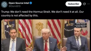 방금 있었던 트럼프 연설......