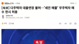 [속보] 다주택자 대출연장 불허…'세낀 매물' 무주택자 매수 한시 허용