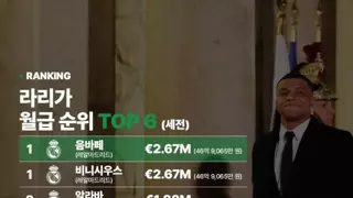 라리가 월급 순위 TOP 6
