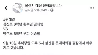 울산 일진들 싸움