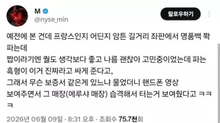 프랑스 노점상의 명품백 정품 인증방법