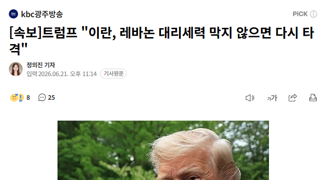 천조국 대통령 이 셐캬 진상 좀 그만 부려라