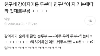 친구네 강아지 이름 두분데.jpg
