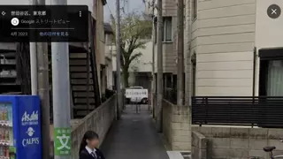 일본 거리뷰 여고생
