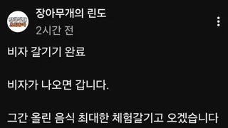 린도린도 유튜브 채널 근황
