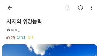 사자의 위장능력