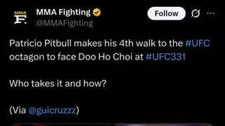 UFC 331 최두호 vs 핏불 성사