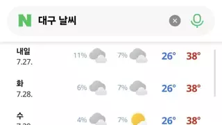 대구 사는 오이갤형들 괜찮아?