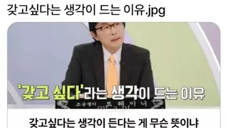 갖고 싶다는 생각이 드는 이유