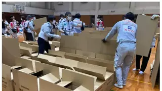 일본 지진 대피소에서 입갤한 '그' 물건