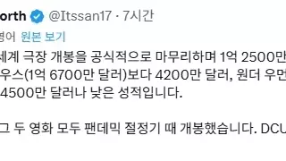 역대급 ㅈ망한 '슈퍼걸' 최종성적